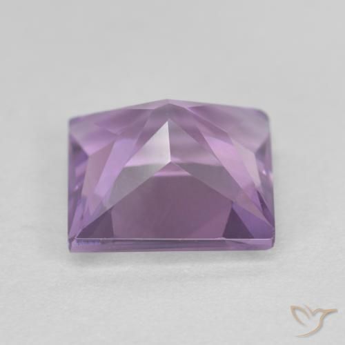 Amatista Violeta púrpura natural de 2.19 ct, Cuadrado, VVS-VS
