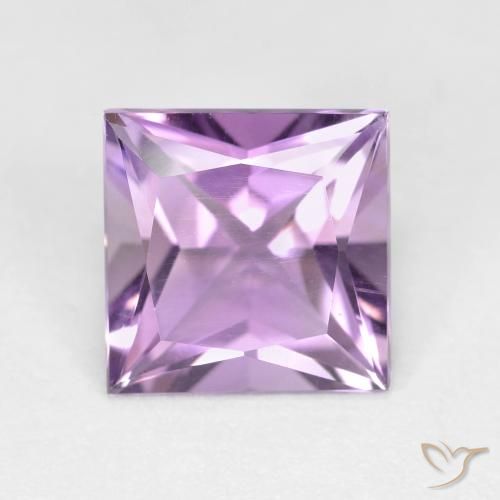 2.03ct Natural Violeta púrpura claro medio Amatista, Cuadrado, VS