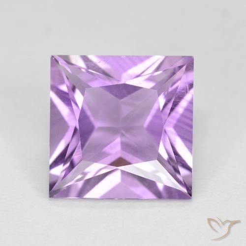 2.19ct Natural Violeta iris Amatista, Cuadrado, VS