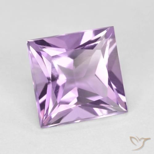 Amatista Violeta púrpura natural de 2.23 ct, Cuadrado, VVS-VS