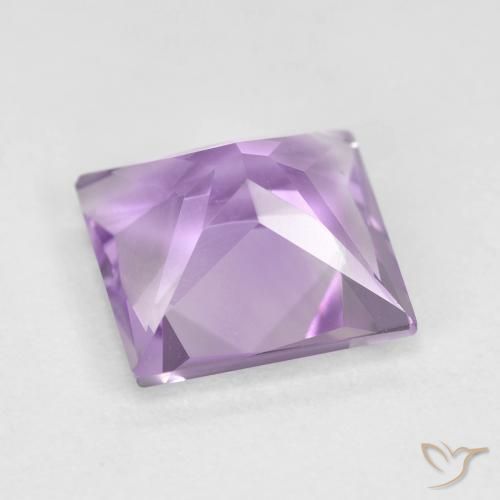 Amatista Violeta púrpura natural de 2.23 ct, Cuadrado, VVS-VS