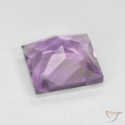 Amatista Violeta púrpura natural de 1.59 ct, Cuadrado, VVS-VS