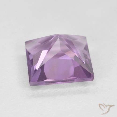 Amatista Violeta púrpura natural de 1.96 ct, Cuadrado, VVS-VS