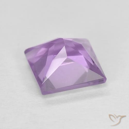 Amatista Violeta púrpura natural de 1.57 ct, Cuadrado, VS