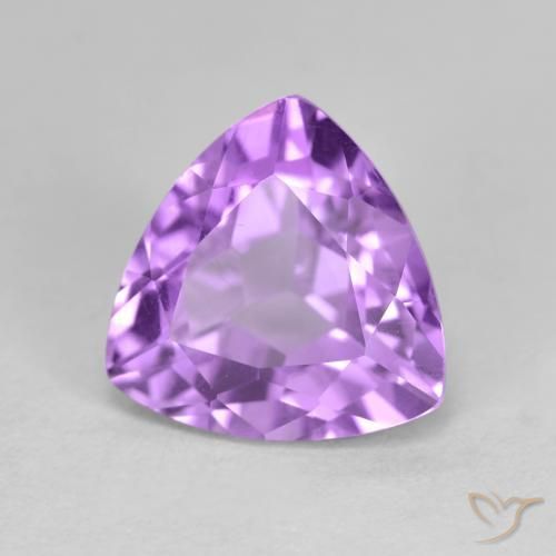Amatista Violeta oscuro natural de 3.13 ct, Trillón, VS