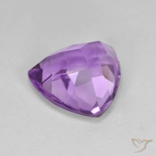 Amatista Violeta oscuro natural de 3.13 ct, Trillón, VS