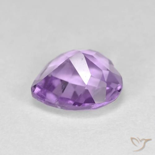 Amatista Violeta iris natural de 1.54 ct, Corazón, VS
