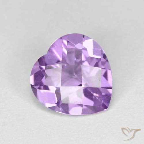 Amatista Violeta iris natural de 1.55 ct, Corazón, VVS-VS