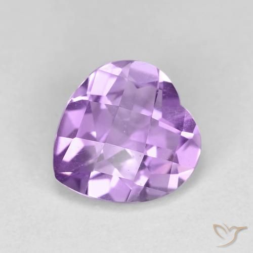 1.54ct Natural Violeta medio Amatista, Corazón, VVS-VS