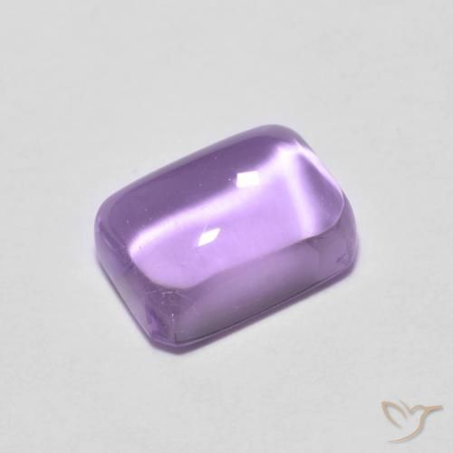 Amatista Violeta iris intenso natural de 1.26 ct, Corte Octágono / Esmeralda, Transparente