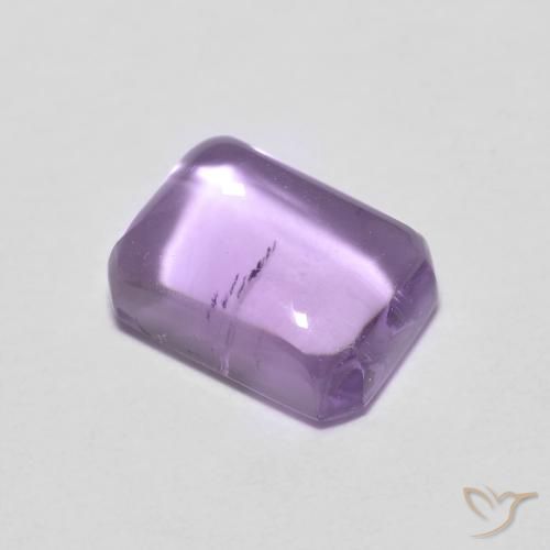 1.26ct Natural Violeta claro Amatista, corte esmeralda, Transparente