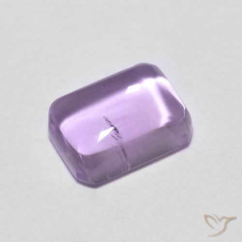 Amatista Violeta claro natural de 1.26 ct, Corte Octágono / Esmeralda, Transparente