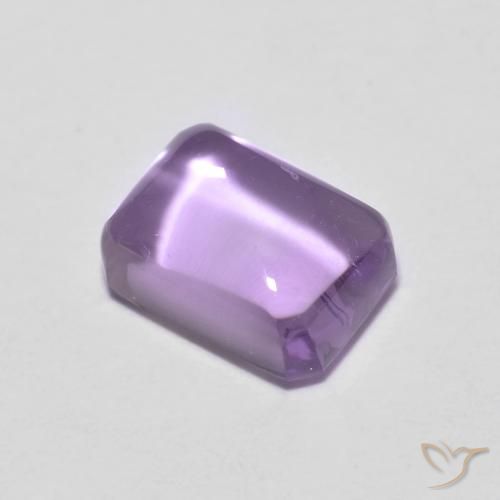 Amatista Violeta claro natural de 1.31 ct, Corte Octágono / Esmeralda, Transparente