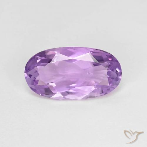 2.51ct Natural Violeta rosáceo claro Amatista, Ovalada, VS