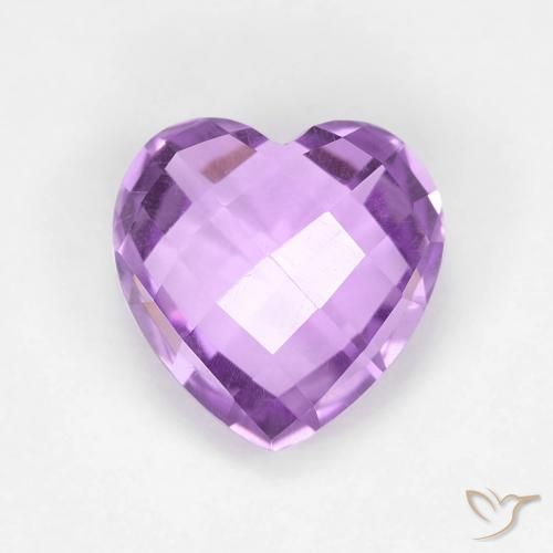 1.88ct Natural Violeta púrpura medio Amatista, Corazón, VVS