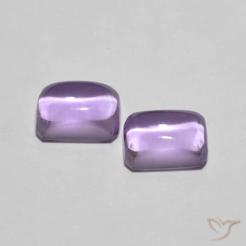Gemas de Amatista Violeta medio natural de 2.24 ct, Corte Octágono / Esmeralda, Transparente