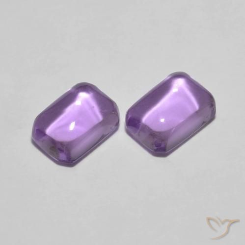Gemas de Amatista Violeta iris natural de 2.38 ct, Corte Octágono / Esmeralda, Transparente