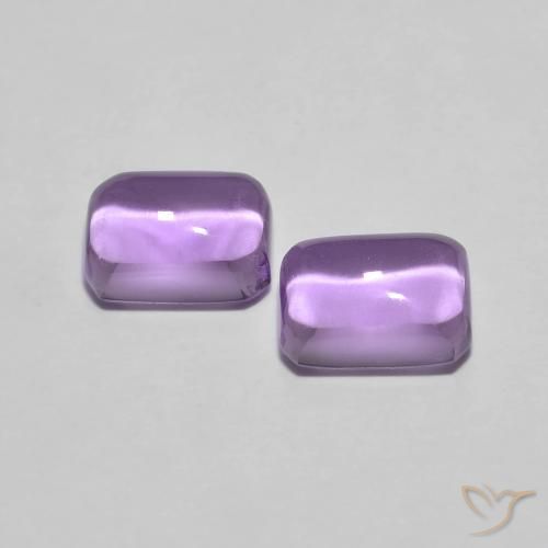 Gemas de Amatista Violeta iris natural de 2.38 ct, Corte Octágono / Esmeralda, Transparente
