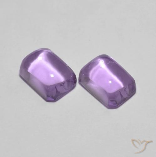 2.52ctw Natural Violeta medio Amatista, corte esmeralda, Transparente