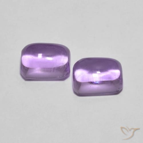 Gemas de Amatista Violeta medio natural de 2.68 ct, Corte Octágono / Esmeralda, Transparente