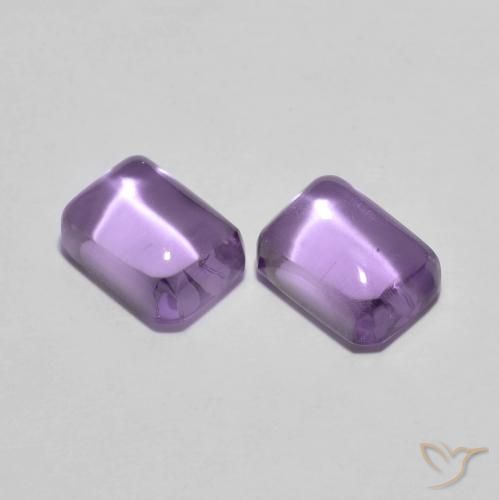 2.56ctw Natural Violeta medio Amatista, corte esmeralda, Transparente