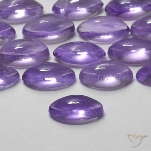 Amatista Violeta medio natural de 0.17 ct, Marquesa, Transparente