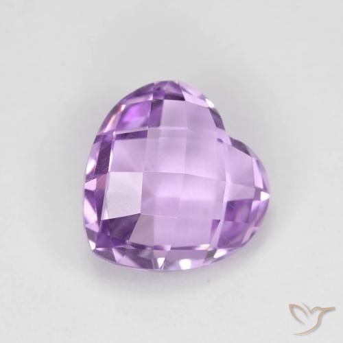 Amatista Violeta iris natural de 1.89 ct, Corazón, VVS
