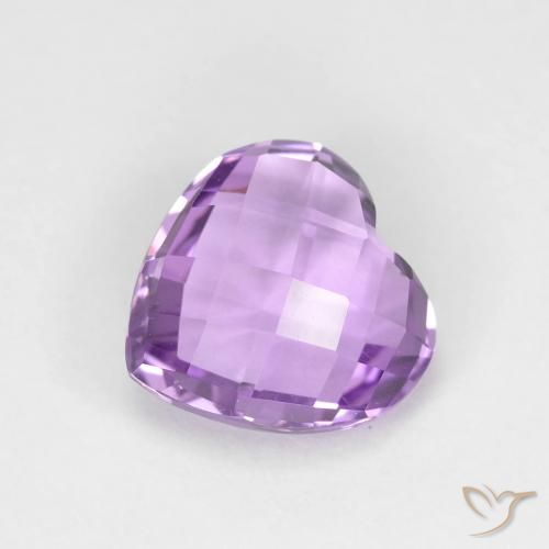 1.85ct Natural Violeta rosado medio Amatista, Corazón, VVS
