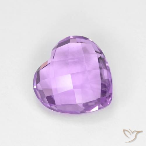 1.87ct Natural Violeta rosado medio Amatista, Corazón, VVS