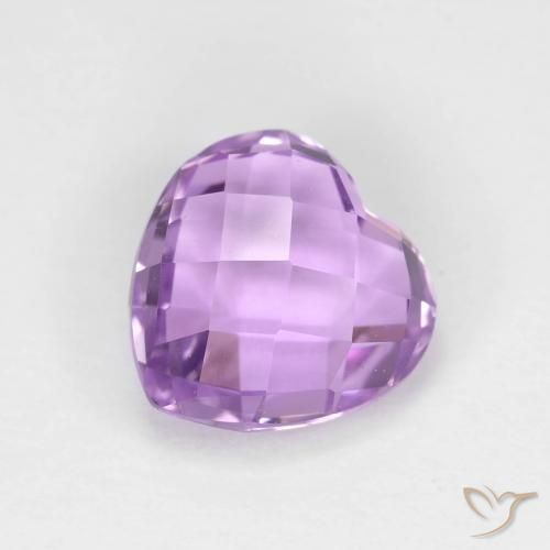 1.89ct Natural Violeta rosado medio Amatista, Corazón, VVS