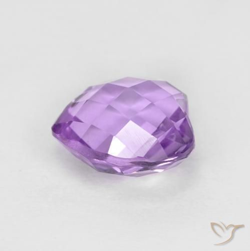 Amatista Violeta rosado natural de 1.92 ct, Corazón, VVS