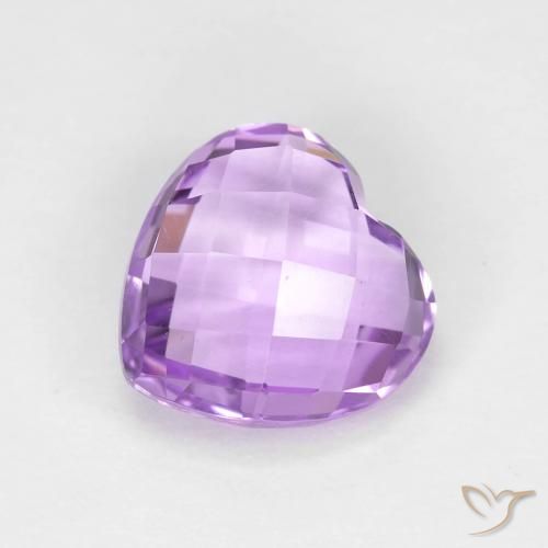 2.11ct Natural Violeta rosado Amatista, Corazón, VVS