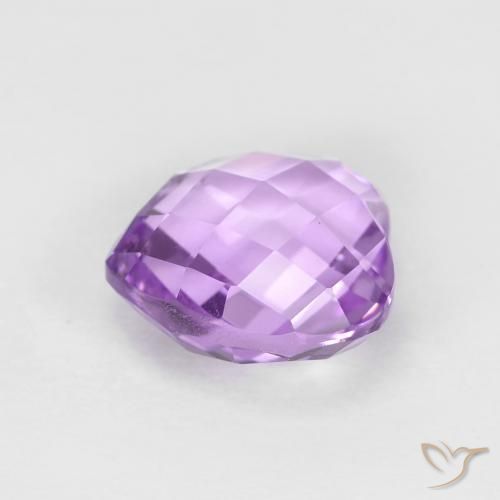 Amatista Violeta rosado natural de 2.11 ct, Corazón, VVS