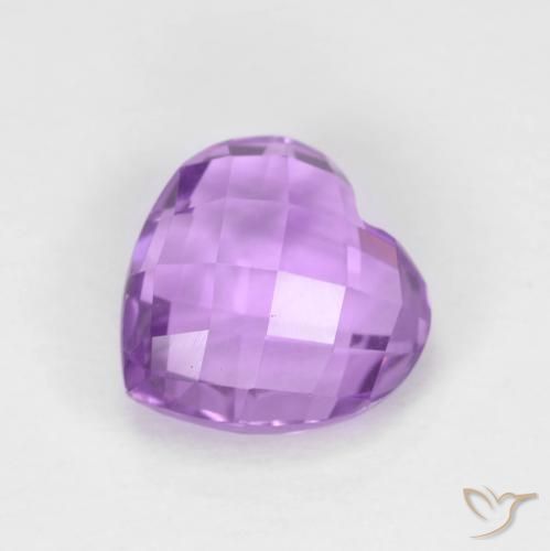 2.06ct Natural Violeta rosado Amatista, Corazón, VVS