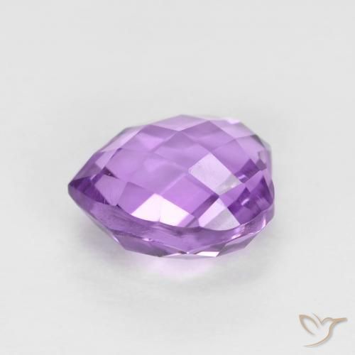 Amatista Violeta rosado natural de 2.06 ct, Corazón, VVS