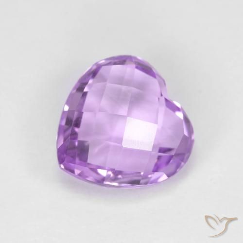 2.00ct Natural Violeta rosado Amatista, Corazón, VVS