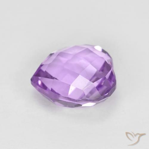 Amatista Violeta rosado natural de 2.00 ct, Corazón, VVS