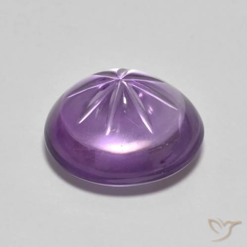 Amatista Violeta iris natural de 5.55 ct, Ovalada, Transparente