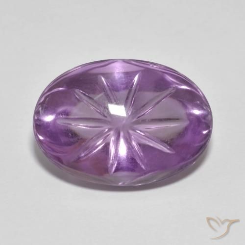 8.81ct Natural Violeta medio Amatista, Ovalada, Transparente