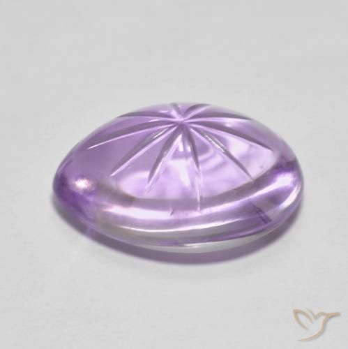 Amatista Violeta medio natural de 8.16 ct, En forma de pera, Transparente