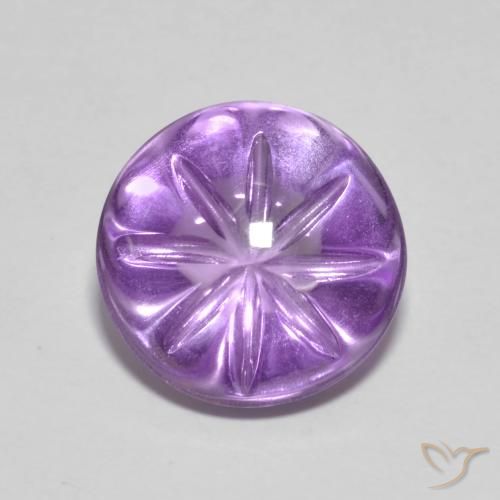 4.22ct Natural Violeta iris Amatista, Redondo, Transparente