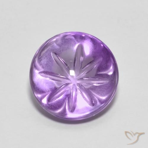 3.96ct Natural Violeta iris Amatista, Redondo, Transparente