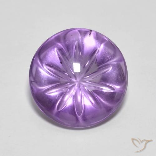 5.96ct Natural Violeta iris Amatista, Redondo, Transparente