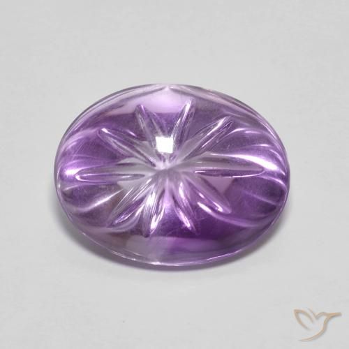 6.70ct Natural Violeta iris Amatista, Ovalada, Transparente