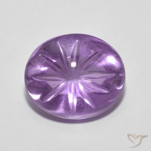 5.79ct Natural Violeta medio Amatista, Ovalada, Transparente