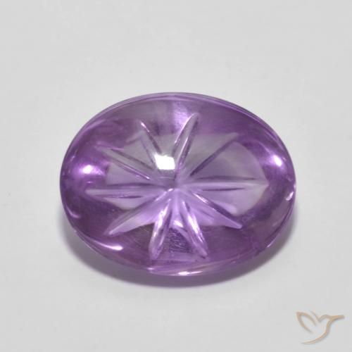 4.82ct Natural Violeta iris Amatista, Ovalada, Transparente