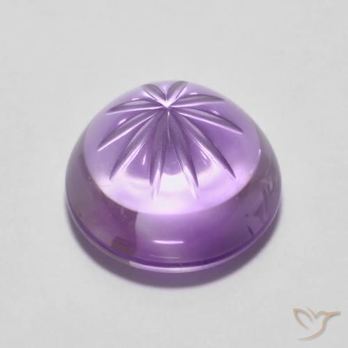 Amatista Violeta iris natural de 5.67 ct, Redondo, Transparente