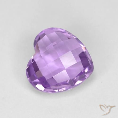 1.96ct Natural Violeta iris Amatista, Corazón, VVS