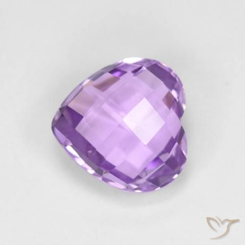 1.99ct Natural Violeta medio Amatista, Corazón, VVS