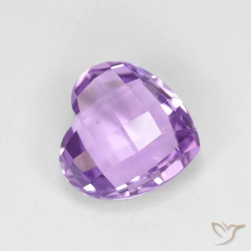 1.84ct Natural Violeta medio Amatista, Corazón, VVS